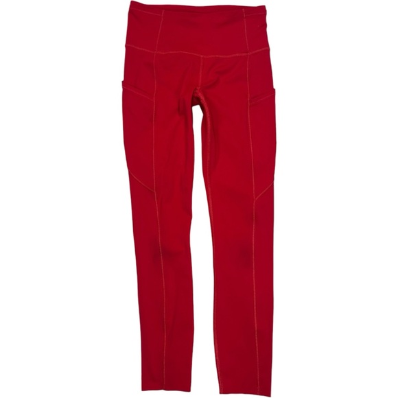 Lululemon Fast & Free 7/8 Tight II Non-Reflective Nulux 25" Dark Red W5BXQS SZ 4 - Picture 8 of 13